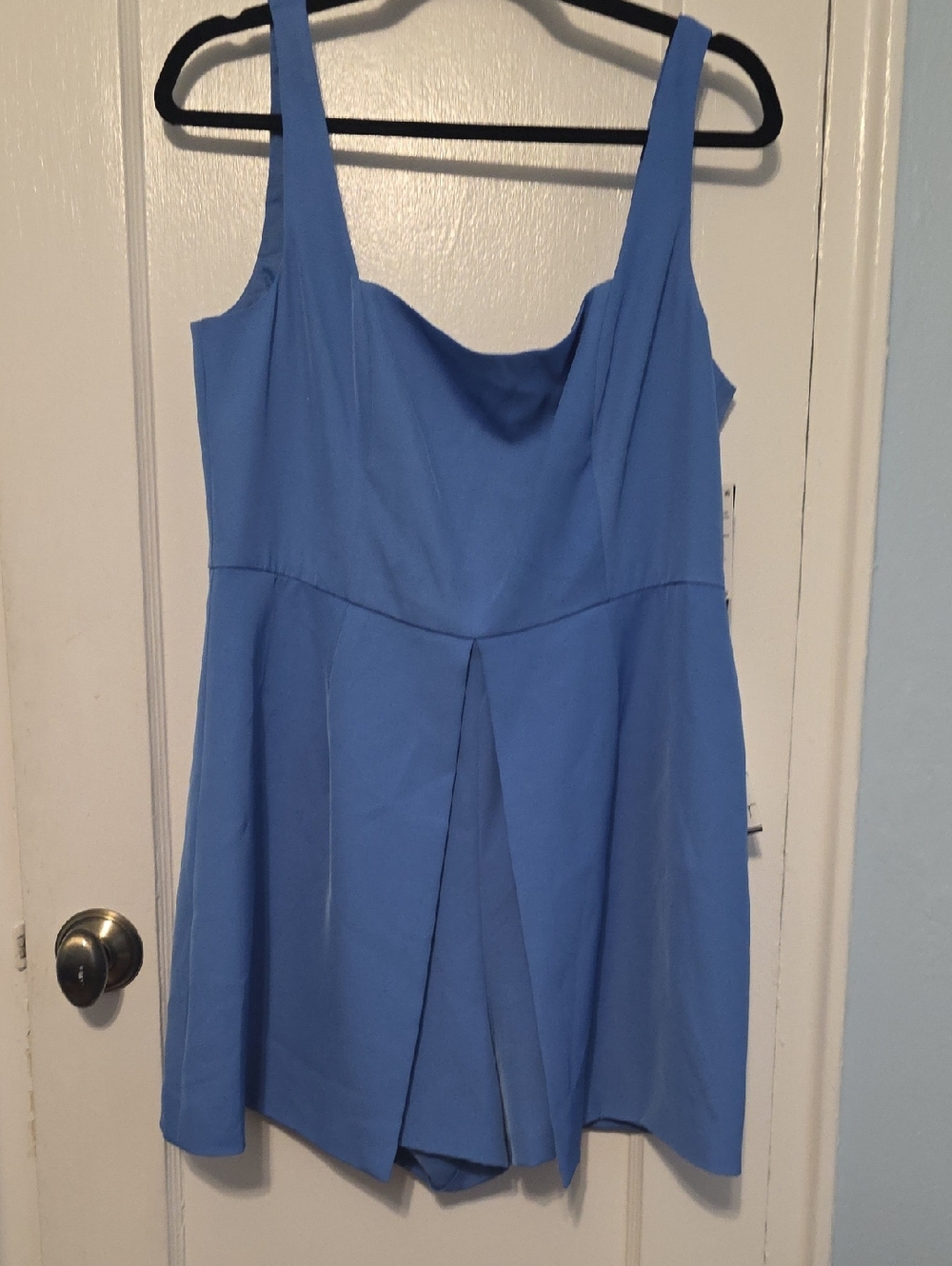Adrianna Papell Periwinkle Sleeveless A-Line Romper